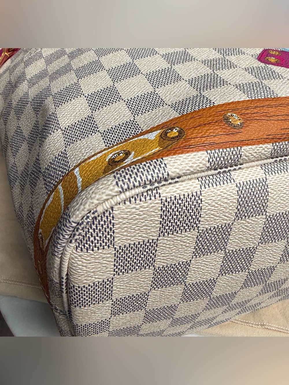 Louis Vuitton Damier Azur Summer Trunks Hawaii Neverfull MM - Picture 10 of 16